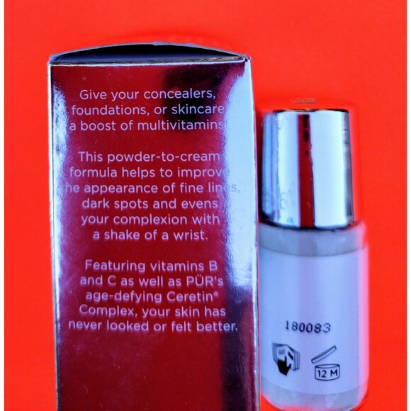 PUR Shake Boost Multivitamin Makeup Booster Skin Powder Cream Health Skincare 1x - Picture 7 of 16